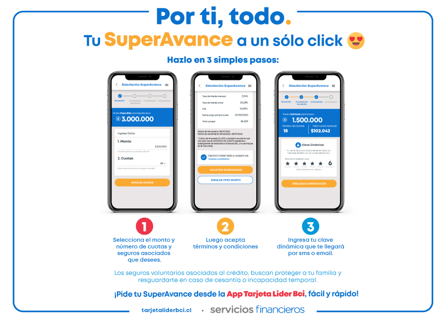 Simula y contrata un SuperAvance facil y rapido